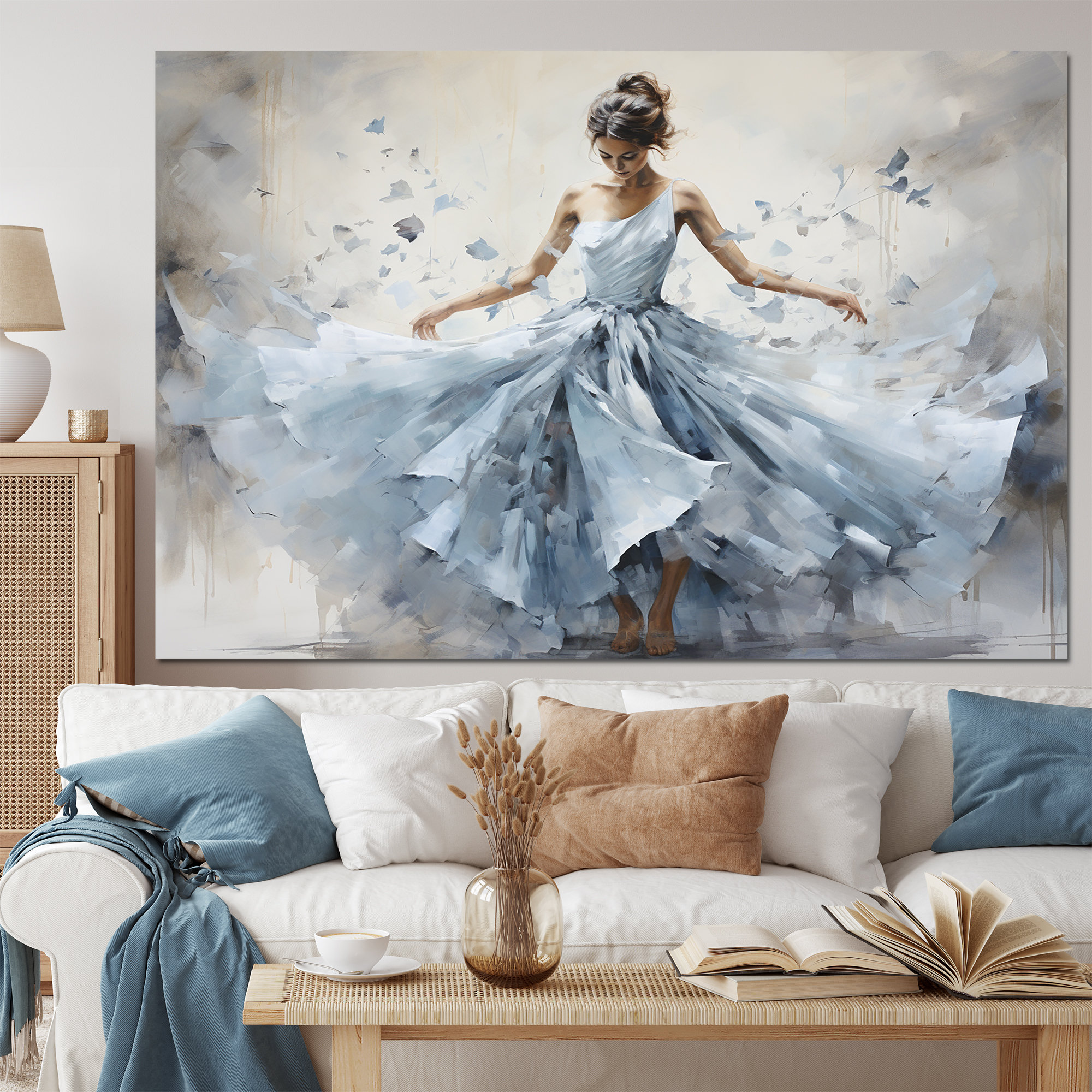 House of Hampton® Blue Ballet Dance I - Ballet Framed Prints | Wayfair